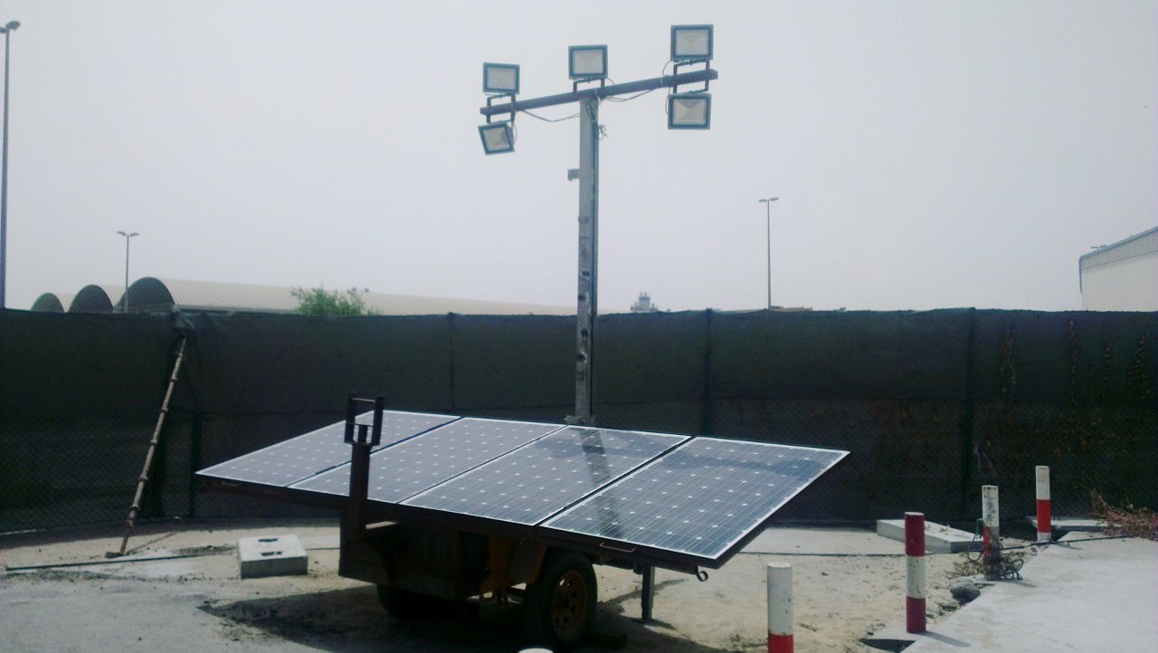 Solar LED Lighting For Construction Sites